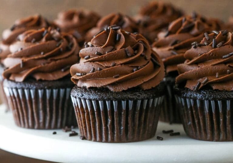 Homemade Moist Chocolate Cupcakes Recipe