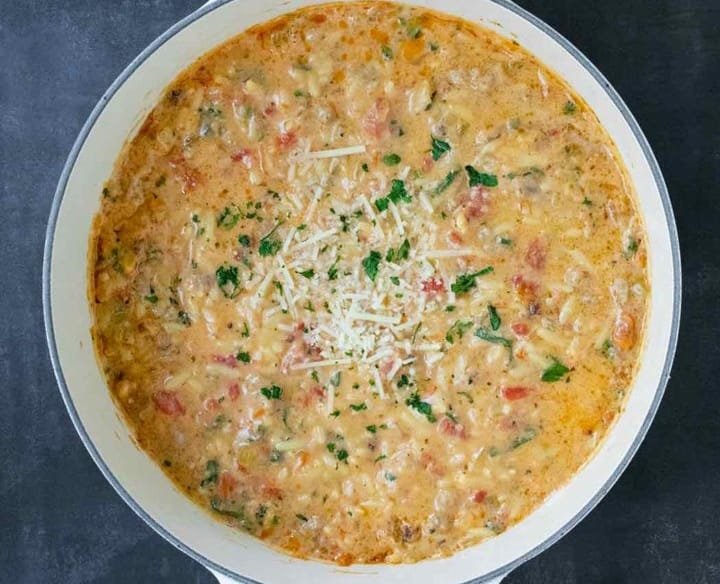 Marry Me Sausage Orzo Soup