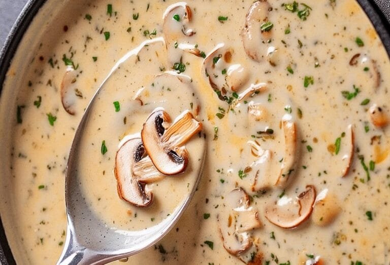 Homemade Cream Of Mushroom Soup Recipe