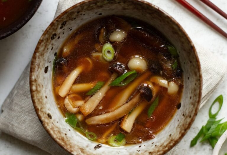 Homemade Mushroom Miso Soup Recipe